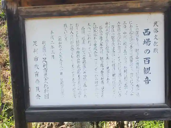 西場の百観音(勧行寺跡)(栃木県)