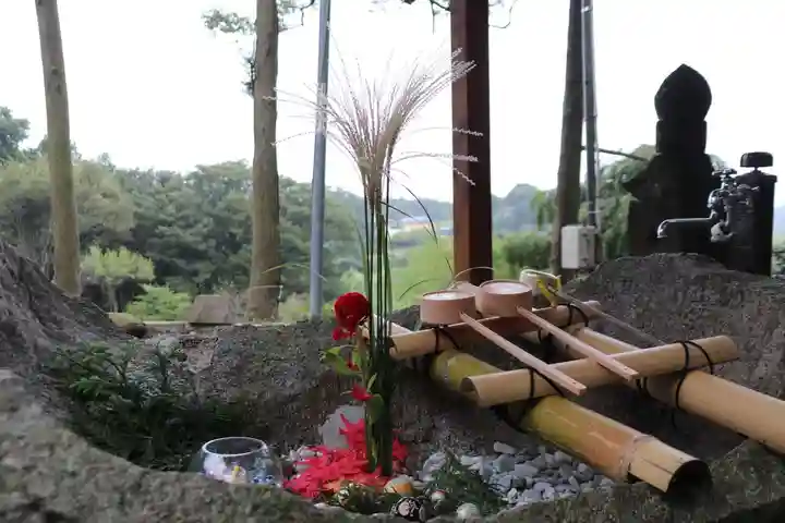 阿久津「田村神社」(郡山市阿久津町)旧社名:伊豆箱根三嶋三社の手水舎
