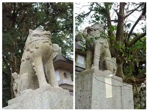 八幡朝見神社の狛犬