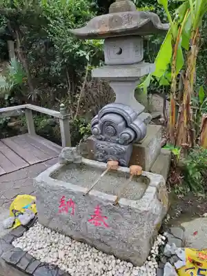 横浜御嶽神社の手水舎