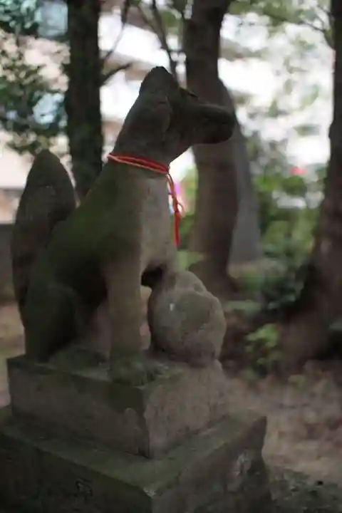 上落合神明神社の狛犬