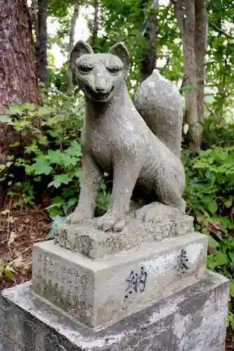 豊富温泉稲荷神社の狛犬