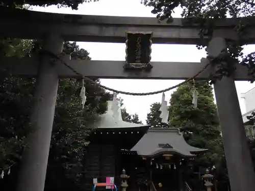 月見岡八幡神社の鳥居
