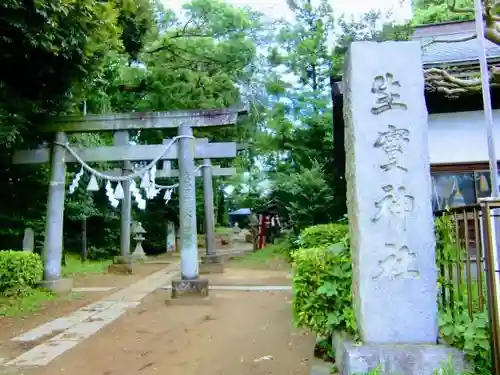 生實神社の鳥居