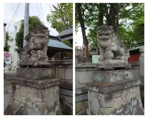 安積國造神社の狛犬