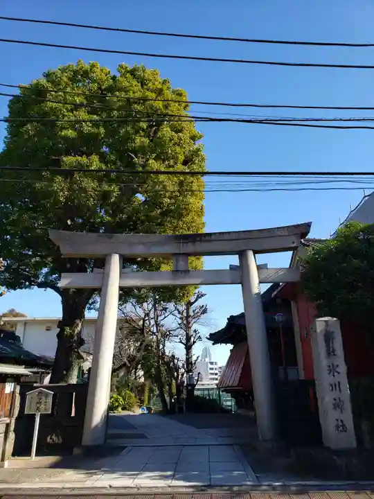 麻布氷川神社の鳥居