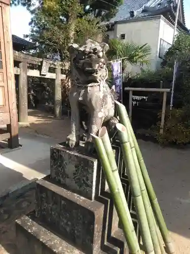 熊野原神社の狛犬