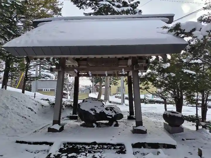 東神楽神社の手水舎