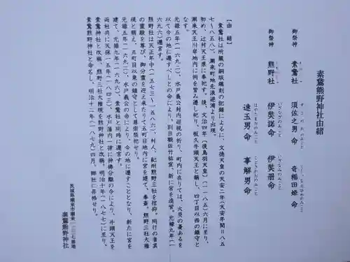 素鵞熊野神社の歴史