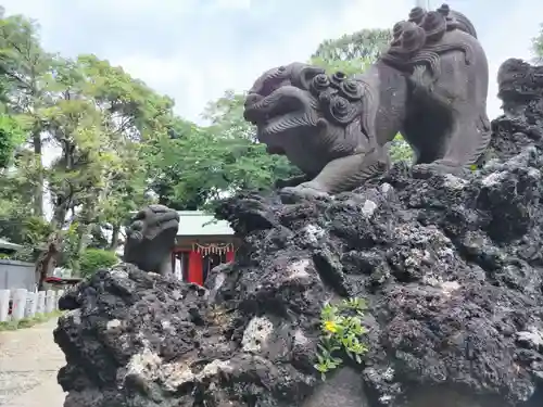 前原御嶽神社の狛犬