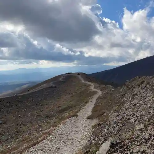 樽前山奥宮の景色