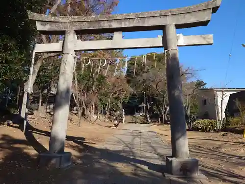 山野浅間神社の鳥居