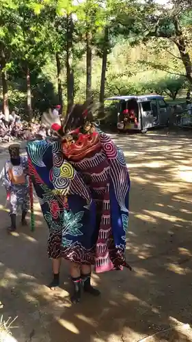 真妻神社の神楽