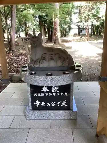 子守神社の狛犬