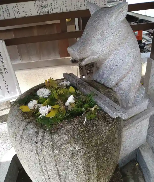 護王神社の手水舎
