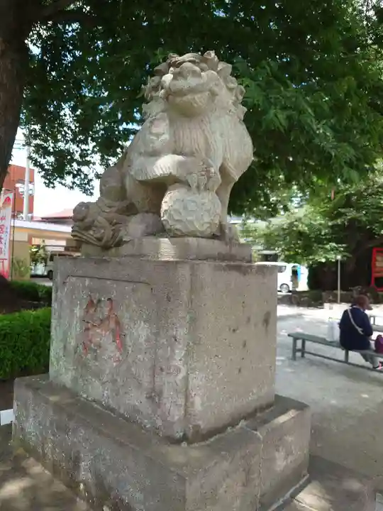 鎮守氷川神社の狛犬