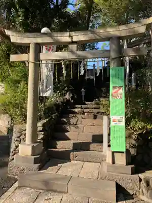 多摩川浅間神社の鳥居