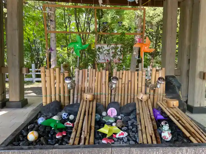 上川神社の手水舎