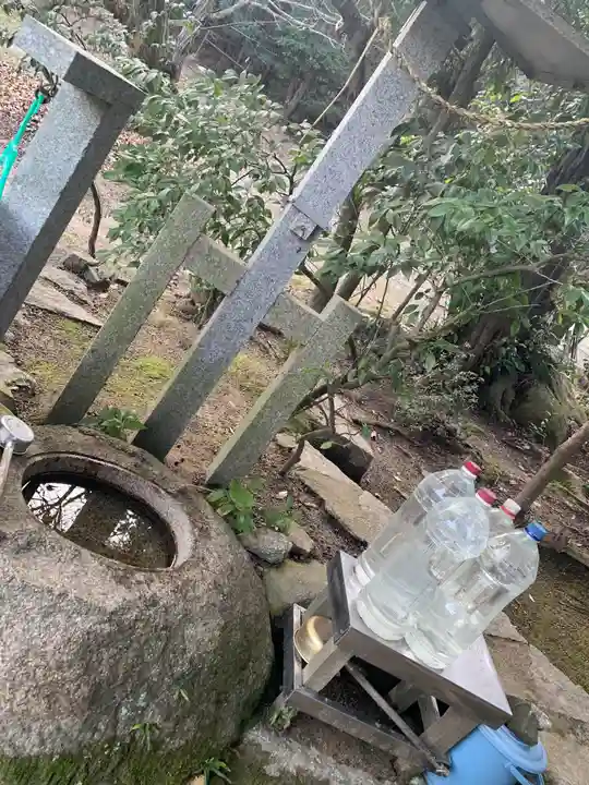 諏訪王子社の手水舎