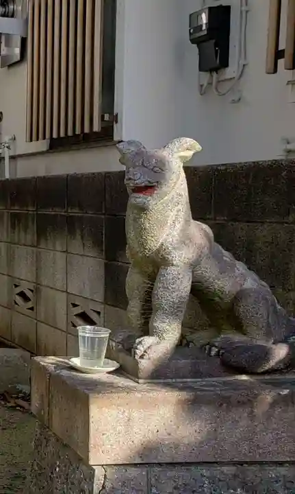 方南・大山神社の狛犬