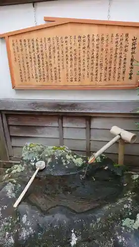 山桜神社の手水