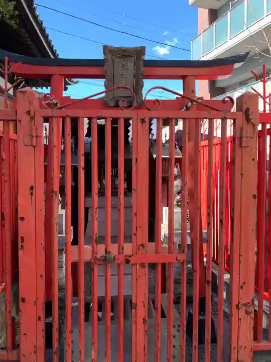 矢口氷川神社の鳥居