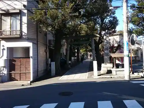 中野氷川神社の鳥居