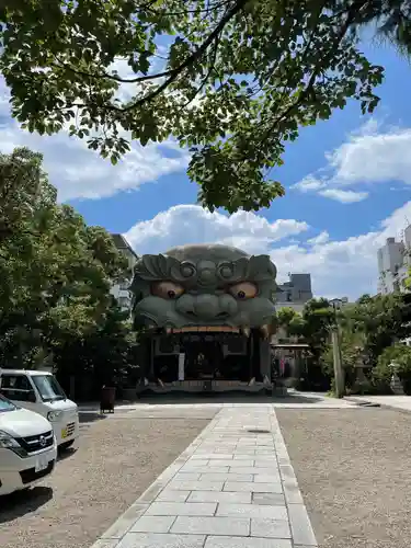 難波八阪神社の狛犬