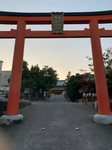 五社神社　諏訪神社の鳥居