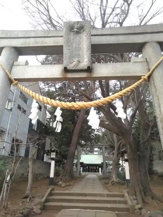 下高井戸八幡神社の鳥居