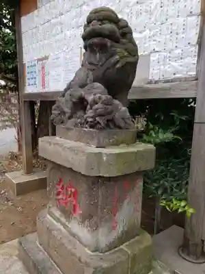 幡ケ谷氷川神社の狛犬