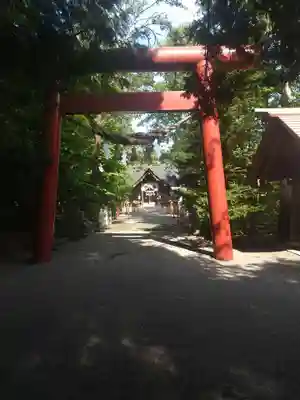 比布神社の鳥居