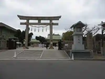 難波大社 生國魂神社の鳥居