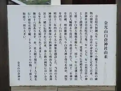 金光山白倉神社(里宮)(群馬県)