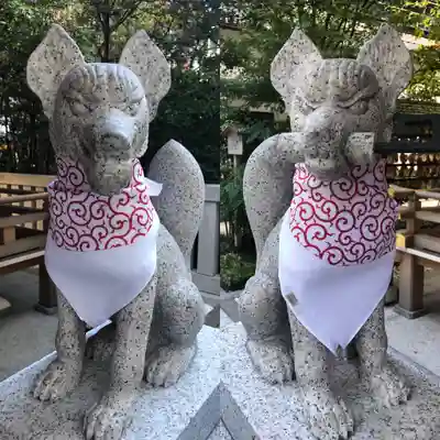 福徳神社（芽吹稲荷）の狛犬