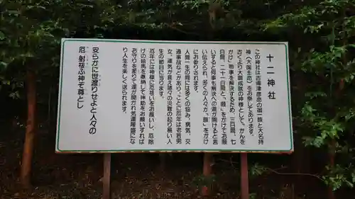 十二神社の歴史