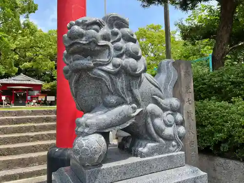 七狩長田貫神社の狛犬