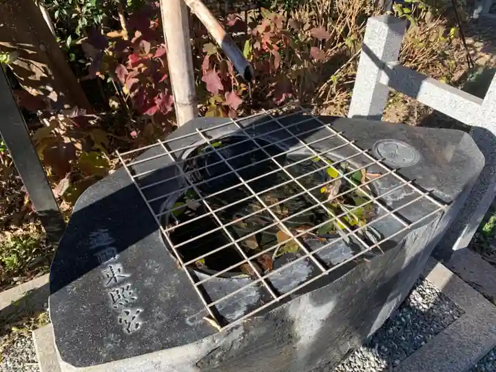 蓮田東照宮の手水舎