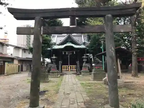 南品川諏訪神社の鳥居