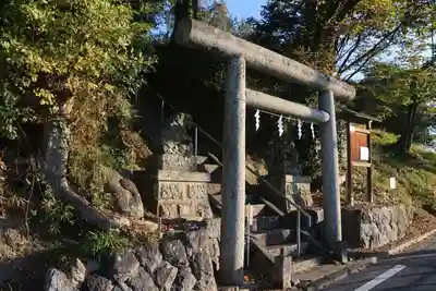 阿久津「田村神社」(郡山市阿久津町)旧社名:伊豆箱根三嶋三社の鳥居