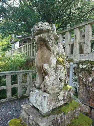 宇波西神社の狛犬