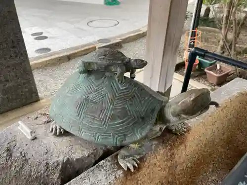 岸城神社の手水