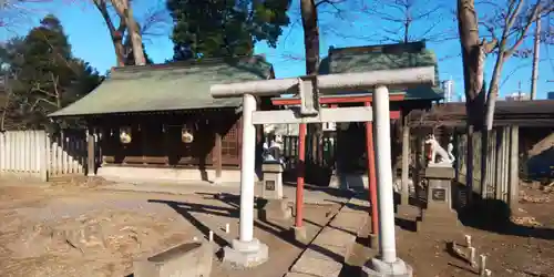 上町氷川神社の鳥居