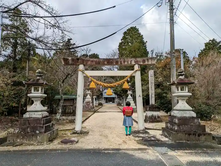 長深御厨神明社の鳥居