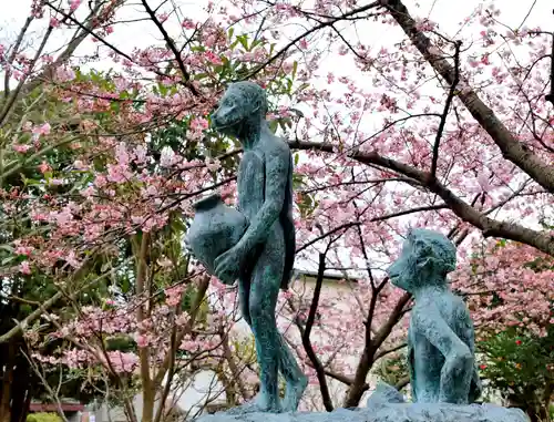 かっぱの寺 栖足寺の狛犬