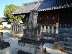 神明社・小河天神社合殿の狛犬