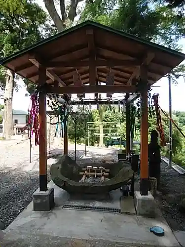 阿久津「田村神社」（郡山市阿久津町）旧社名：伊豆箱根三嶋三社の手水舎