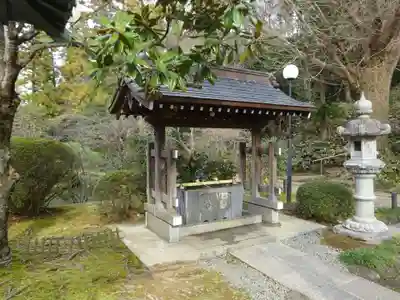 天台宗　長窪山　正覚寺の手水舎