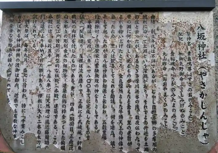 日野八坂神社の歴史