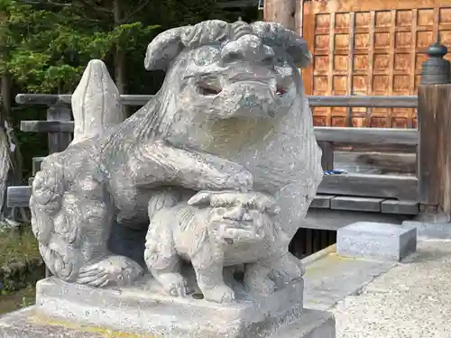 相馬妙見宮　大上川神社の狛犬